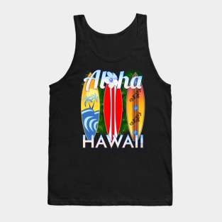 Hawaiian Islands Aloha Hawaii Surf Tank Top